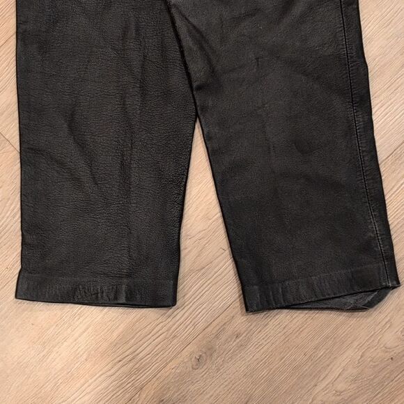 Lands End LEATHER PANTS - Picture 6 of 8
